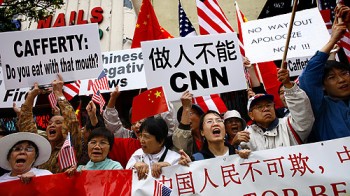 Anti-CNN protest by Chinese Nationalists during 2008